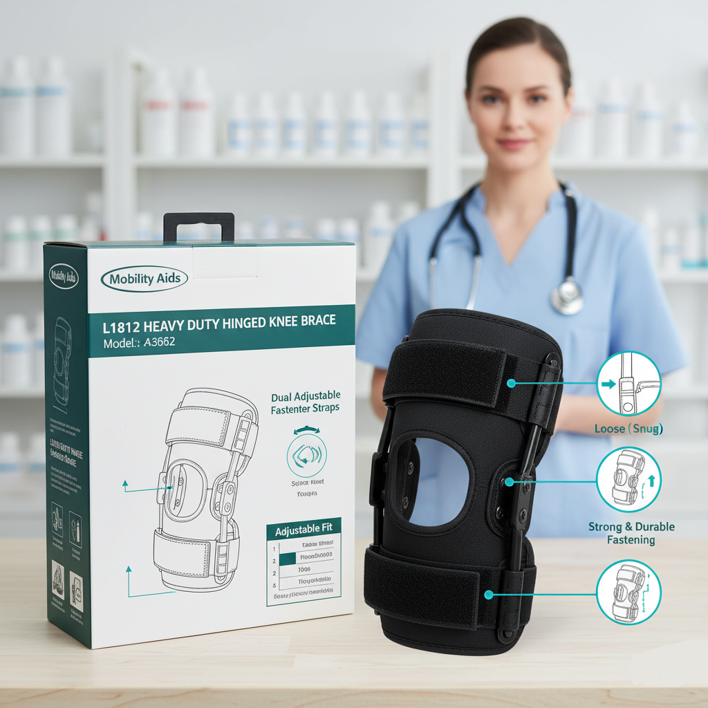 L 1812 Heavy Duty Hinged Knee Brace