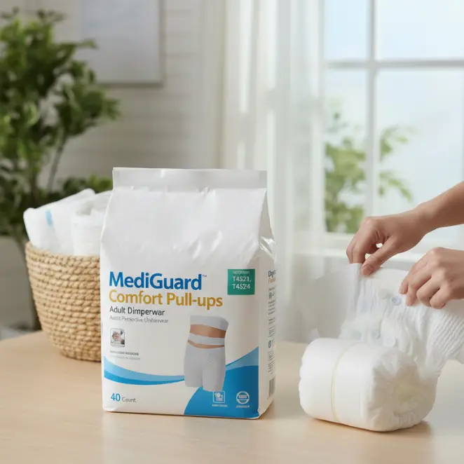 Pack of adult protective underwear (pull-ups) for moderate to heavy incontinence - Alfa Healthcare Supply NY.