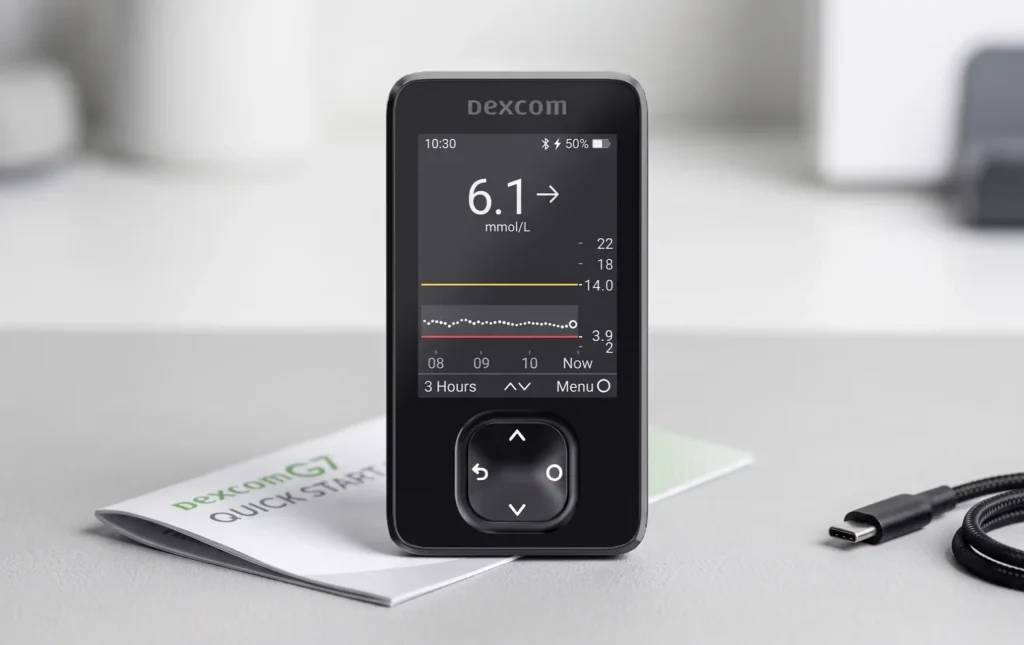 Dexcom-G7-receiver-is-designed-to-be-a-reusable-display-device-rather-than-a-disposable-component