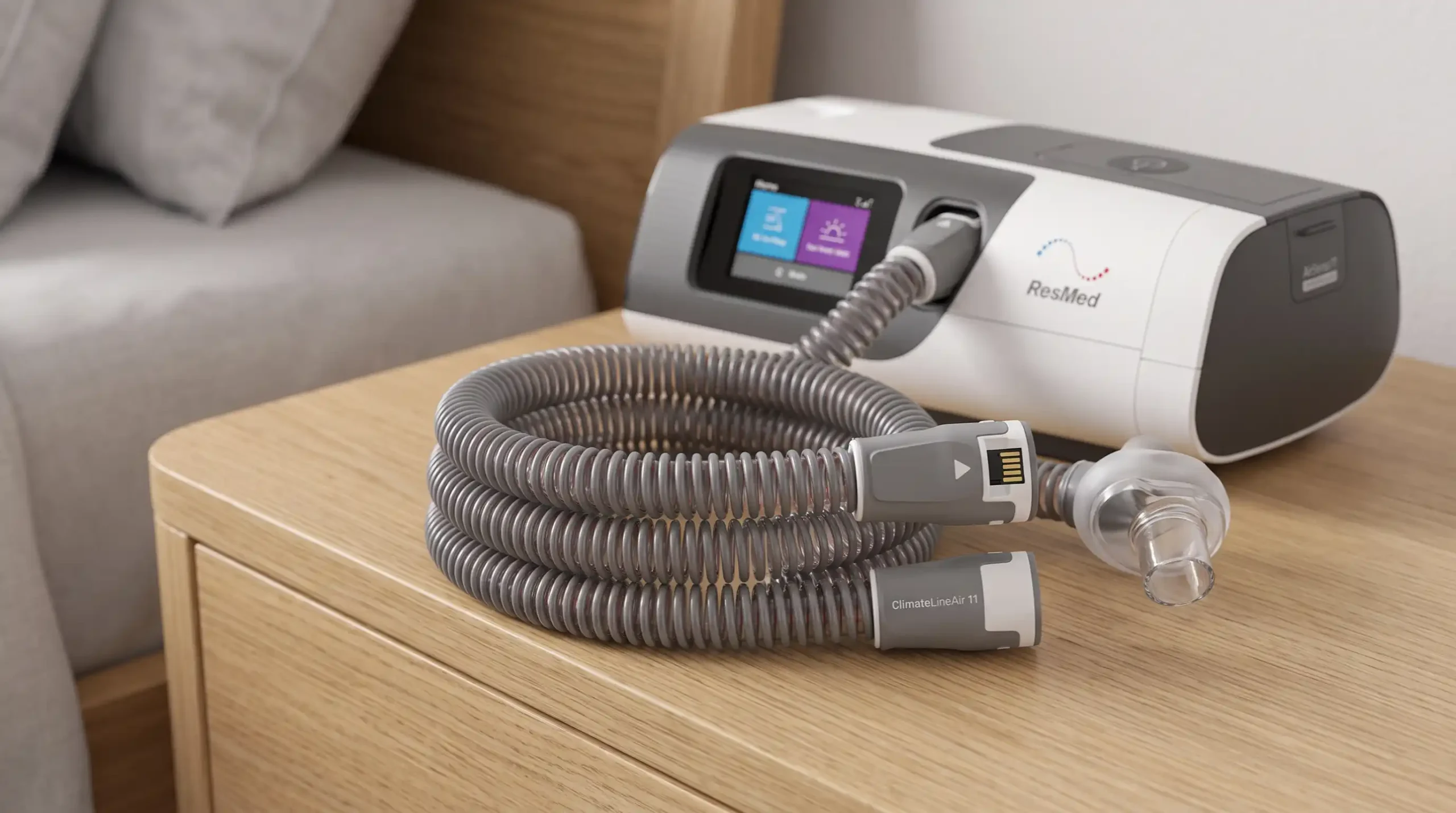 ResMed-ClimateLineAir-11-heated-CPAP-tubing-for-AirSense-11-series-is-a-heated-breathing-tube