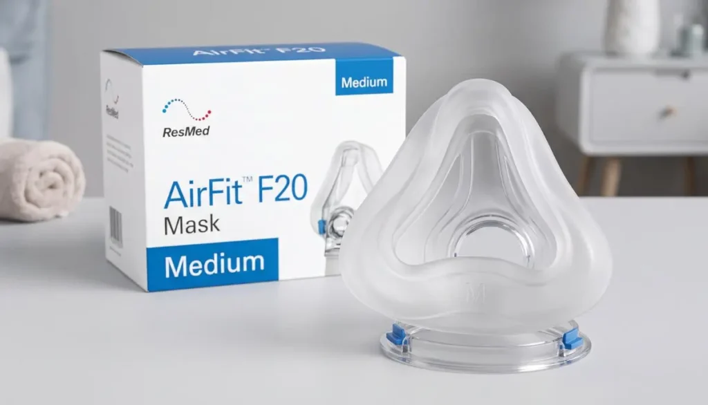 ResMed-AirFit-F20-Cushion-Medium_-Features-Fit-Replacement-and-Care-Guide
