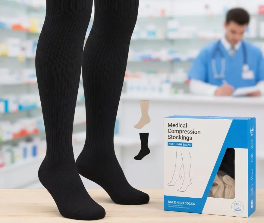 medical compression stockings knee high socks